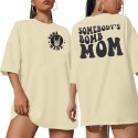  Mama Shirts for Women Oversized: Mom Life Shirt - Mama Graphic Tee Tops - Funny Short Sleeve Mama Tshirts